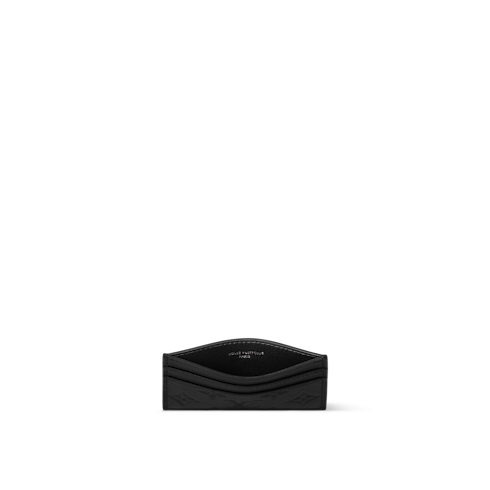 Double Card Holder Monogram Shadow Leather in Bags and Small Leather Goods's Men Small Leather Goods Card Holders collections by Louis Vuitton (Product zoom)