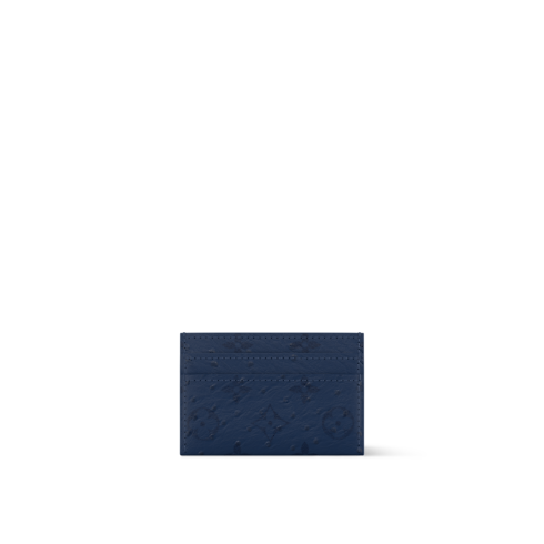 Double Card Holder Autruche in Men's Wallets and Small Leather Goods Exotic Leather Wallets collections by Louis Vuitton (Product zoom)