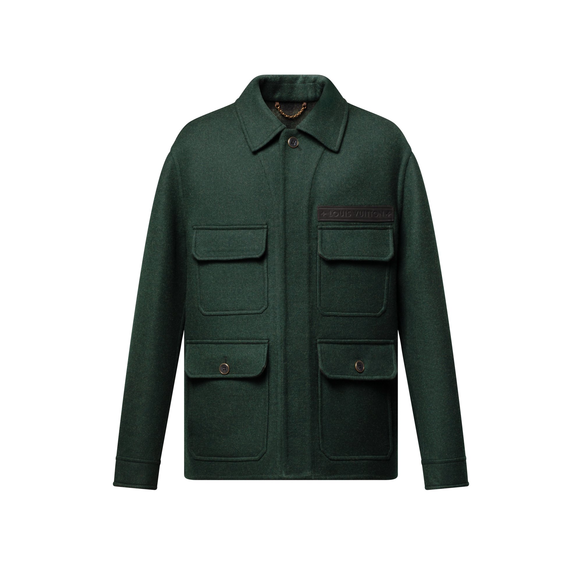 Double Face Cashmere Blend Workwear Jacket  in Men