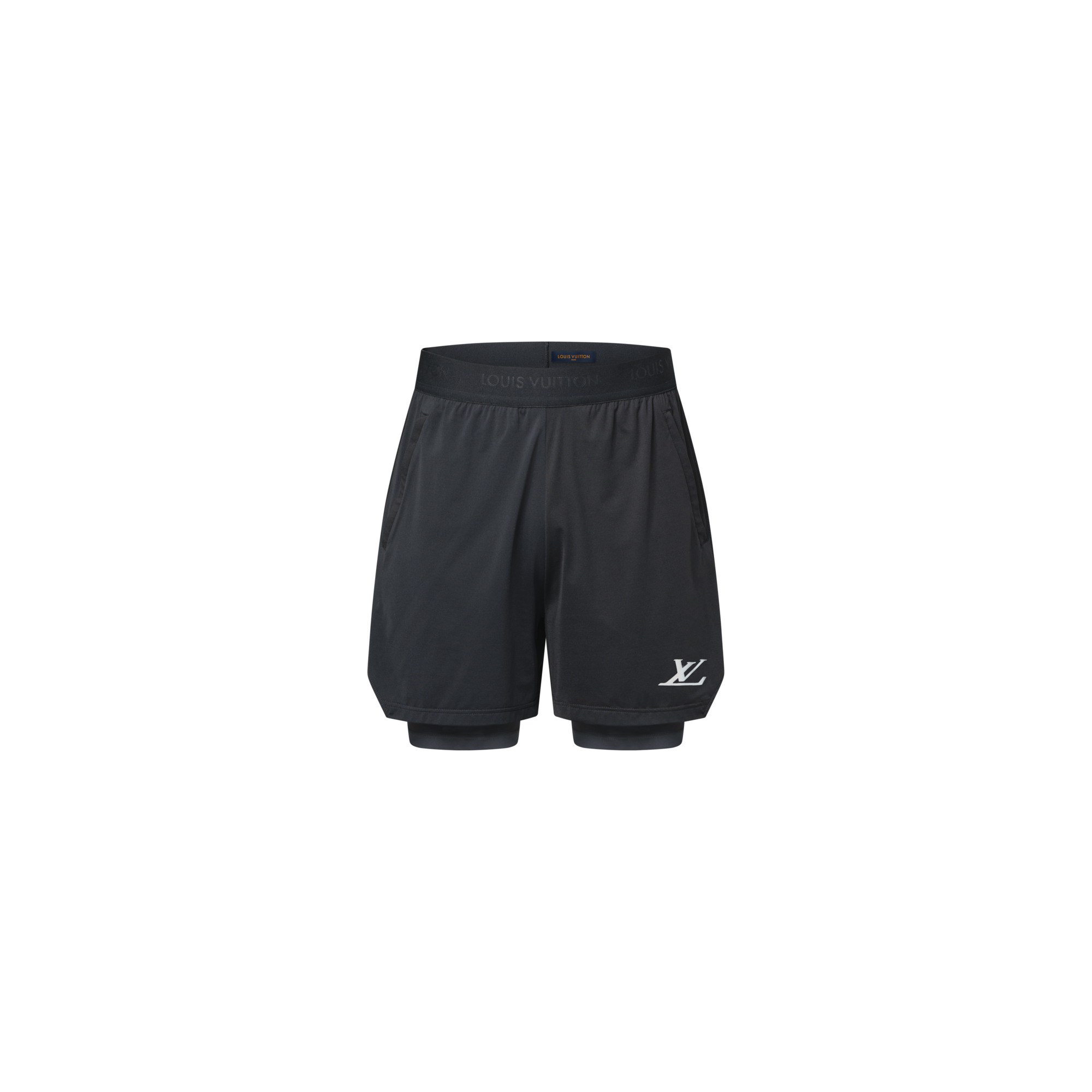 Double Layer Running Shorts  in Men