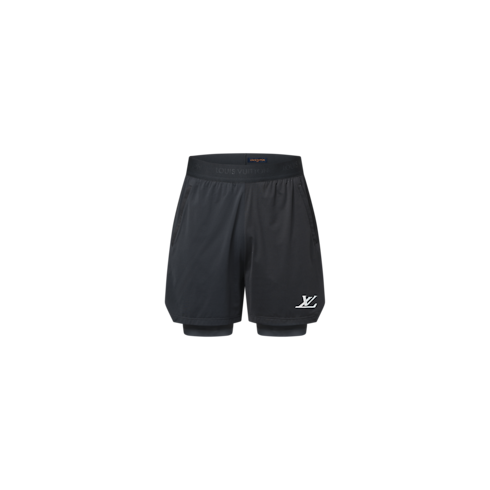 Double Layer Running Shorts in Men's Ready-to-Wear All Ready-to-Wear collections by Louis Vuitton (Product zoom)