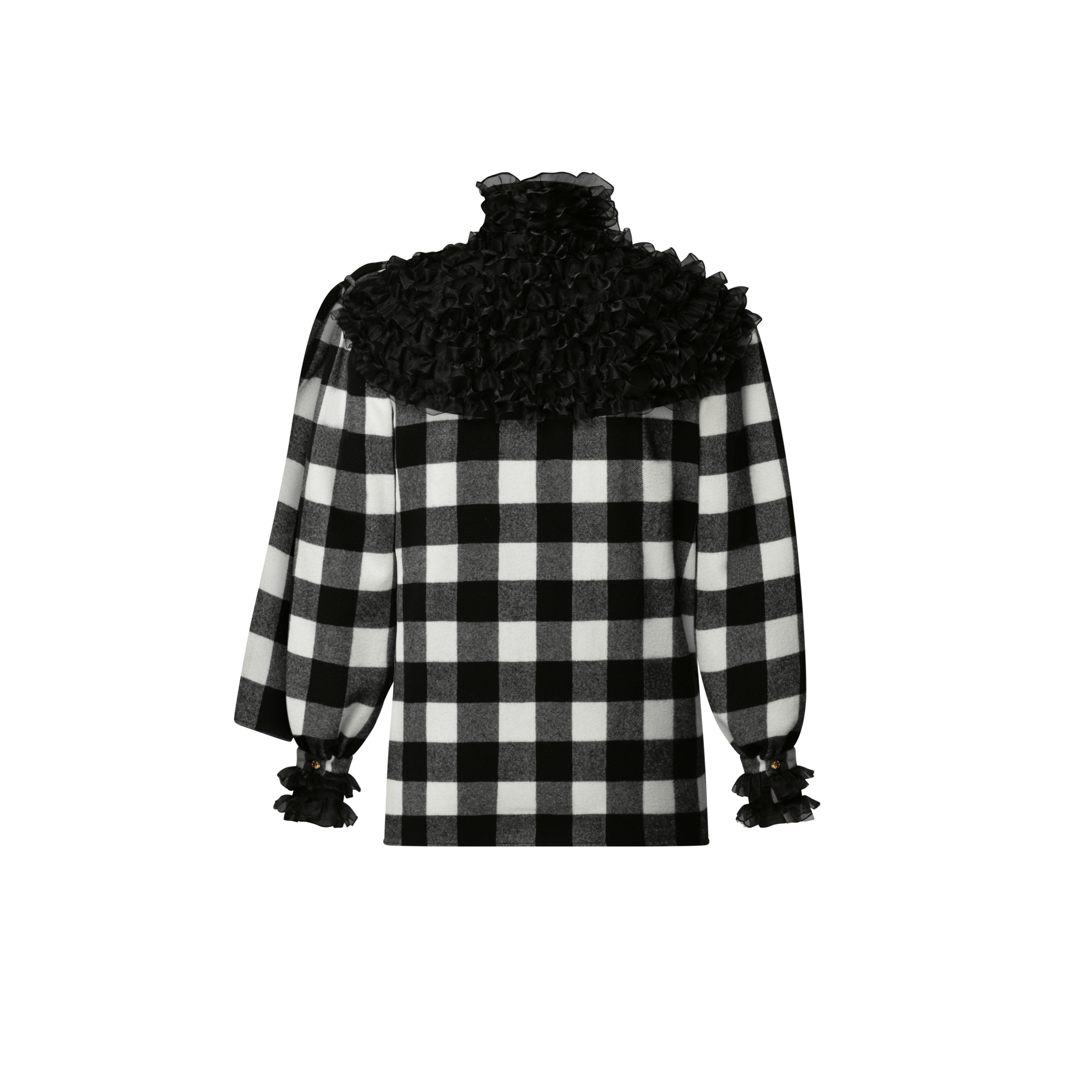 Drapped Frills Blouse  in Women