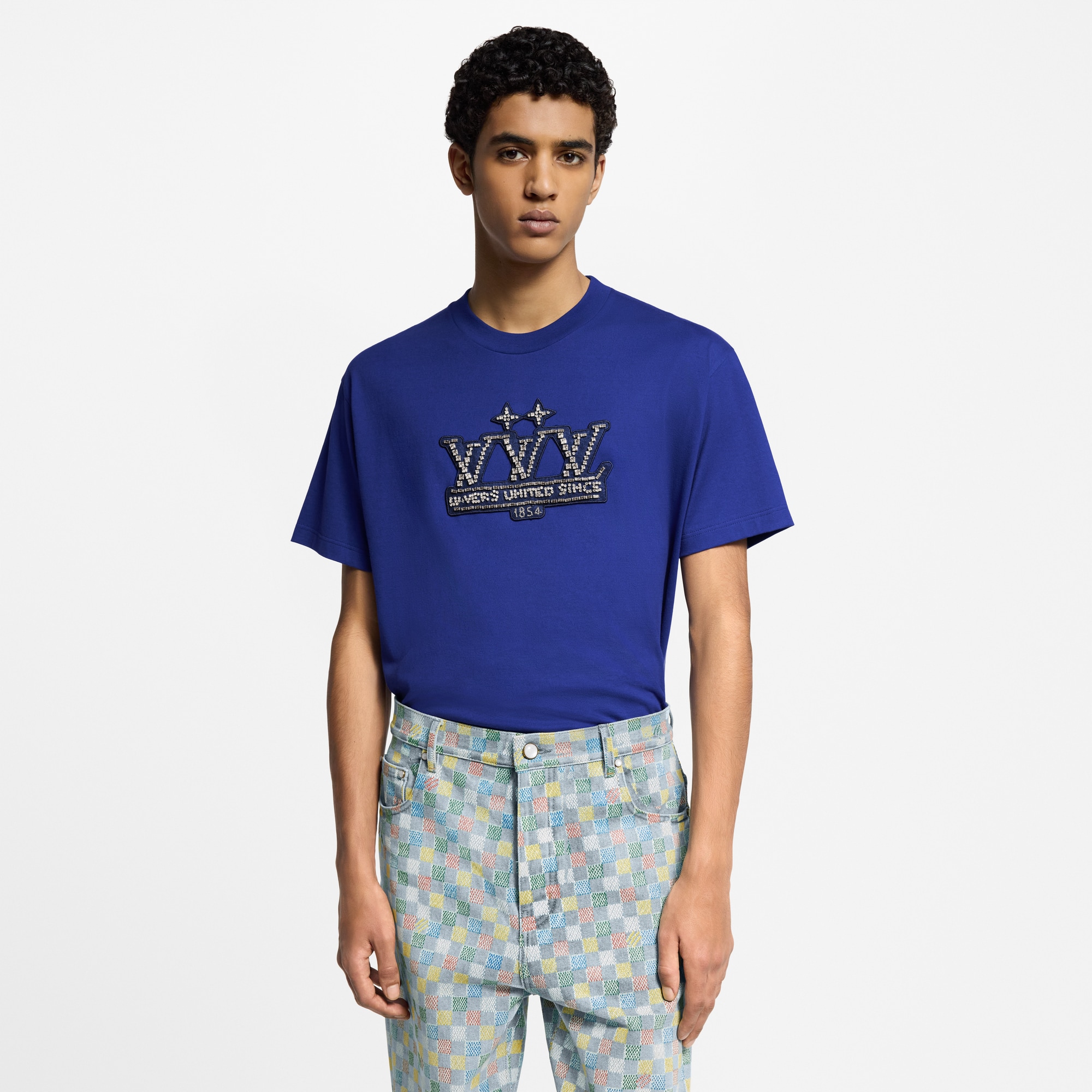 Embellished Cotton T-Shirt  in Men