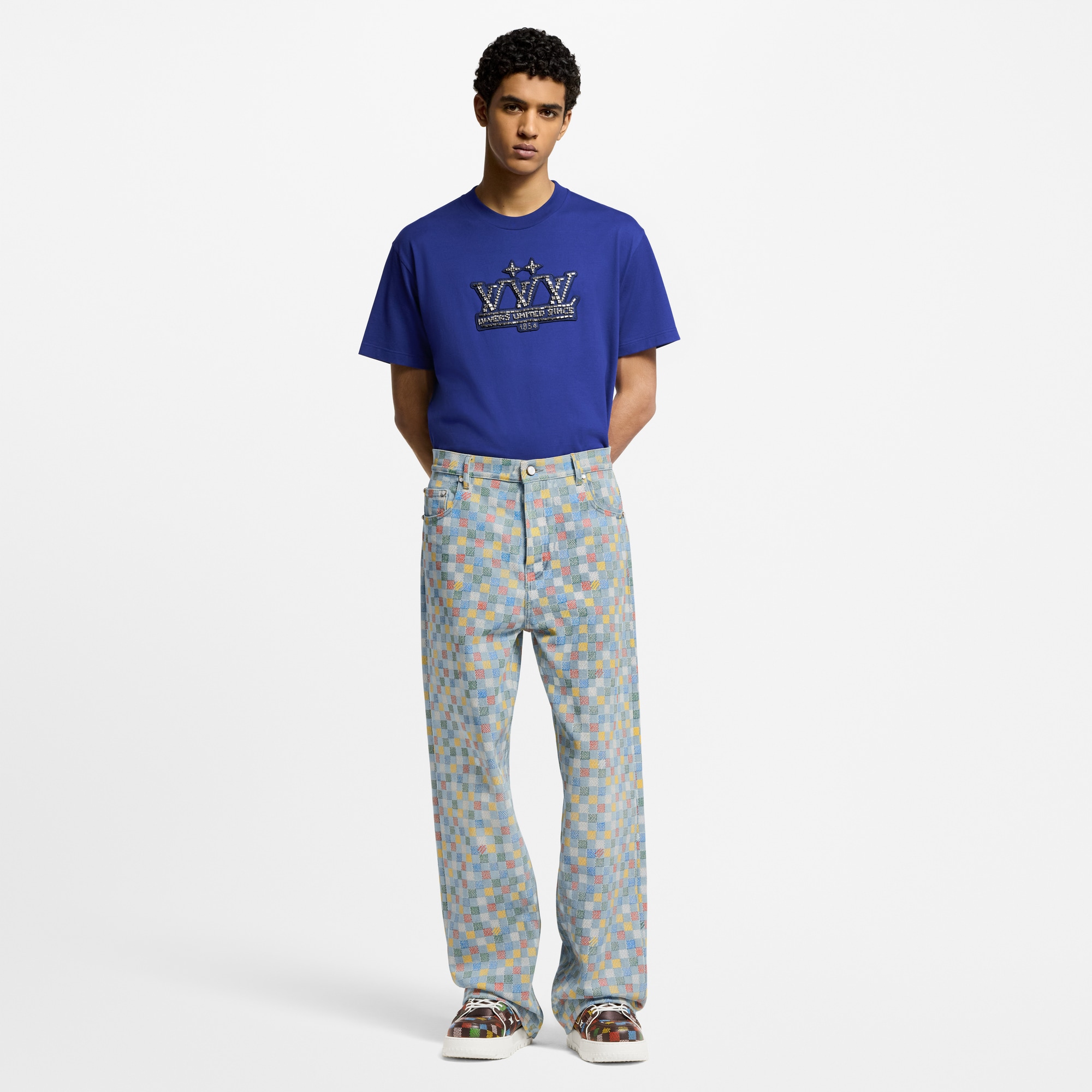 Embellished Cotton T-Shirt  in Men