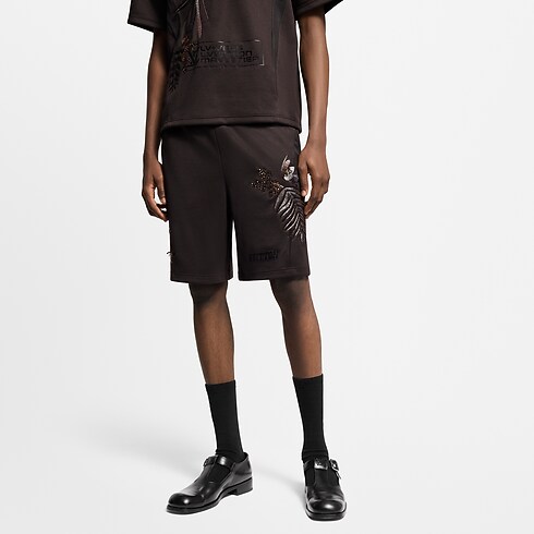 Embellished Jersey Shorts in Men's Ready-to-Wear All Ready-to-Wear collections by Louis Vuitton (Product zoom)