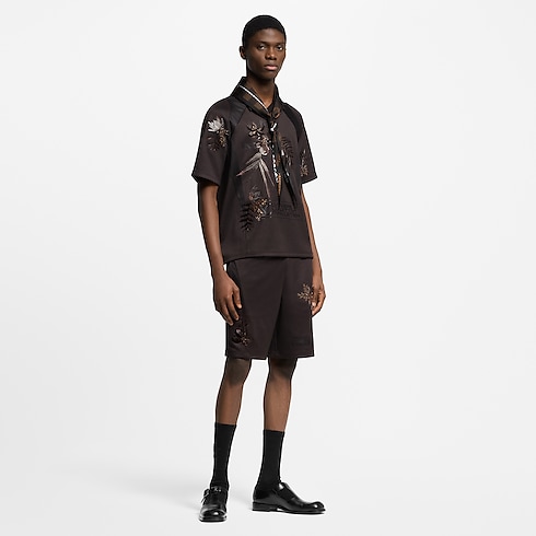 Embellished Jersey Shorts in Men's Ready-to-Wear All Ready-to-Wear collections by Louis Vuitton (Product zoom)