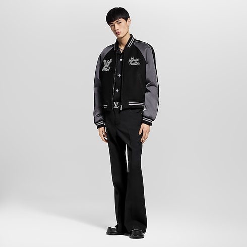 Embellished Mix Leather Blouson in Men's Ready-to-Wear Outerwear and Coats collections by Louis Vuitton (Product zoom)