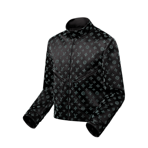 Embellished Silk Flight Suit Jacket in Men's Ready-to-Wear Outerwear and Coats collections by Louis Vuitton (Product zoom)