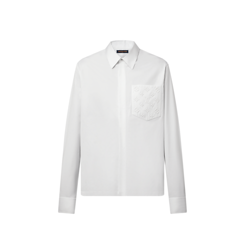 Embossed Pocket Long-Sleeved Shirt in Men's Ready-to-Wear T-shirts and Polos collections by Louis Vuitton (Product zoom)