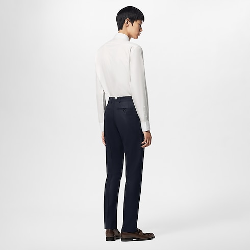 Embroidered Long-Sleeved Cotton Blend Shirt in Men's Ready-to-Wear Shirts collections by Louis Vuitton (Product zoom)