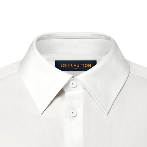 Embroidered Long-Sleeved Cotton Blend Shirt in Men's Ready-to-Wear Shirts collections by Louis Vuitton (Product zoom)