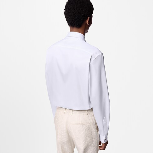 Embroidered Long-Sleeved Cotton Shirt in Men's Ready-to-Wear Shirts collections by Louis Vuitton (Product zoom)