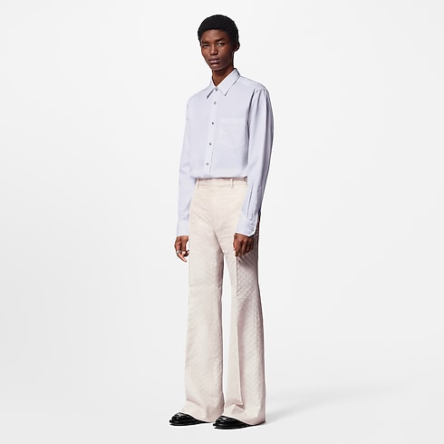 Embroidered Long-Sleeved Cotton Shirt in Men's Ready-to-Wear Shirts collections by Louis Vuitton (Product zoom)