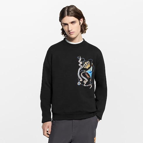 Embroidered Long-Sleeved Sweatshirt in Men's Ready-to-Wear All Ready-to-Wear collections by Louis Vuitton (Product zoom)