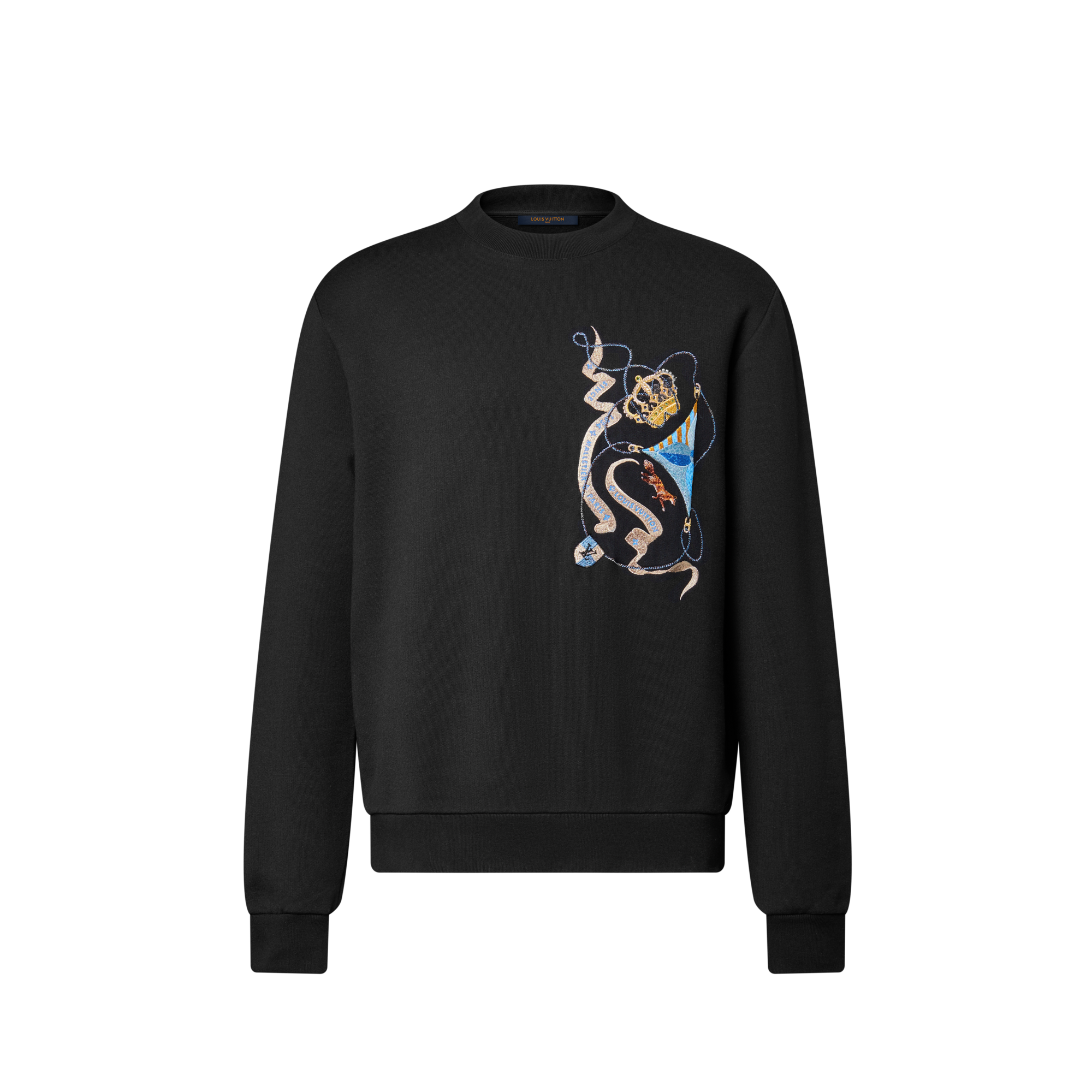 Embroidered Long-Sleeved Sweatshirt  in Men