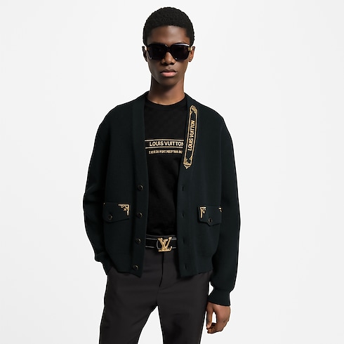 Embroidered Signature Cardigan in Men's Ready-to-Wear Knitwear and Sweatshirts collections by Louis Vuitton (Product zoom)