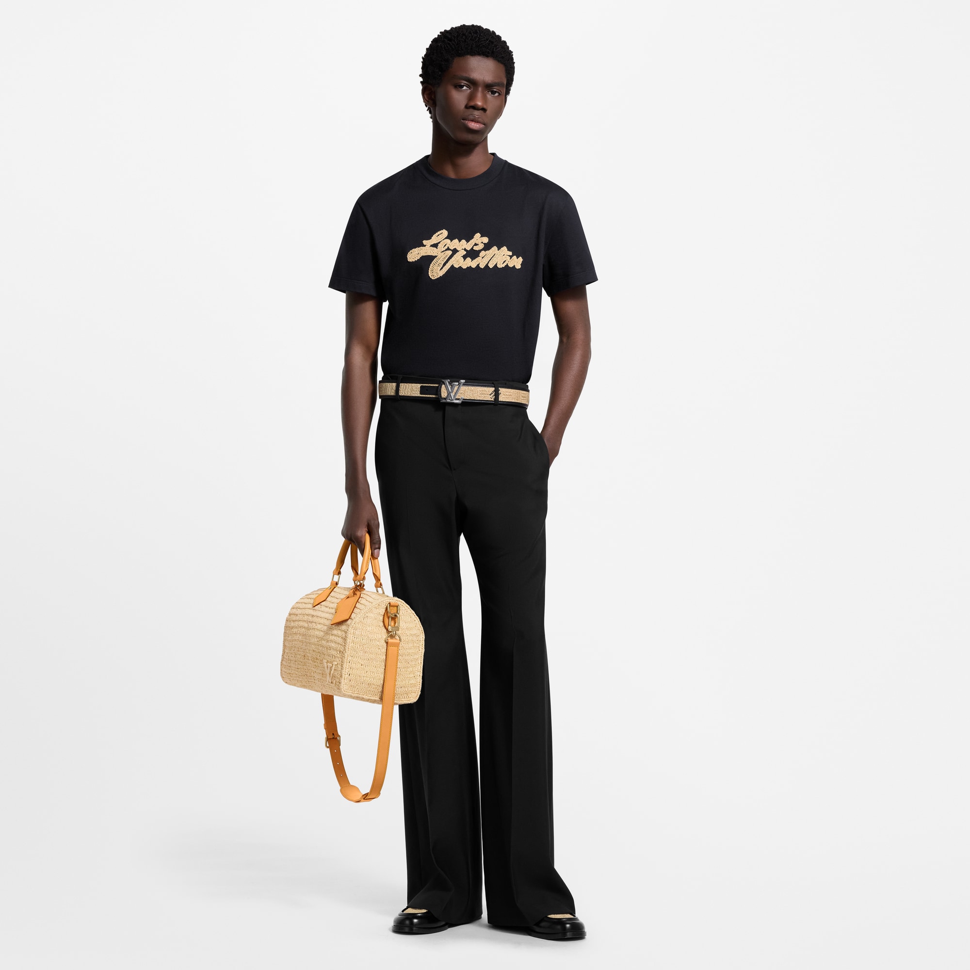 Embroidered Signature T-Shirt  in Men