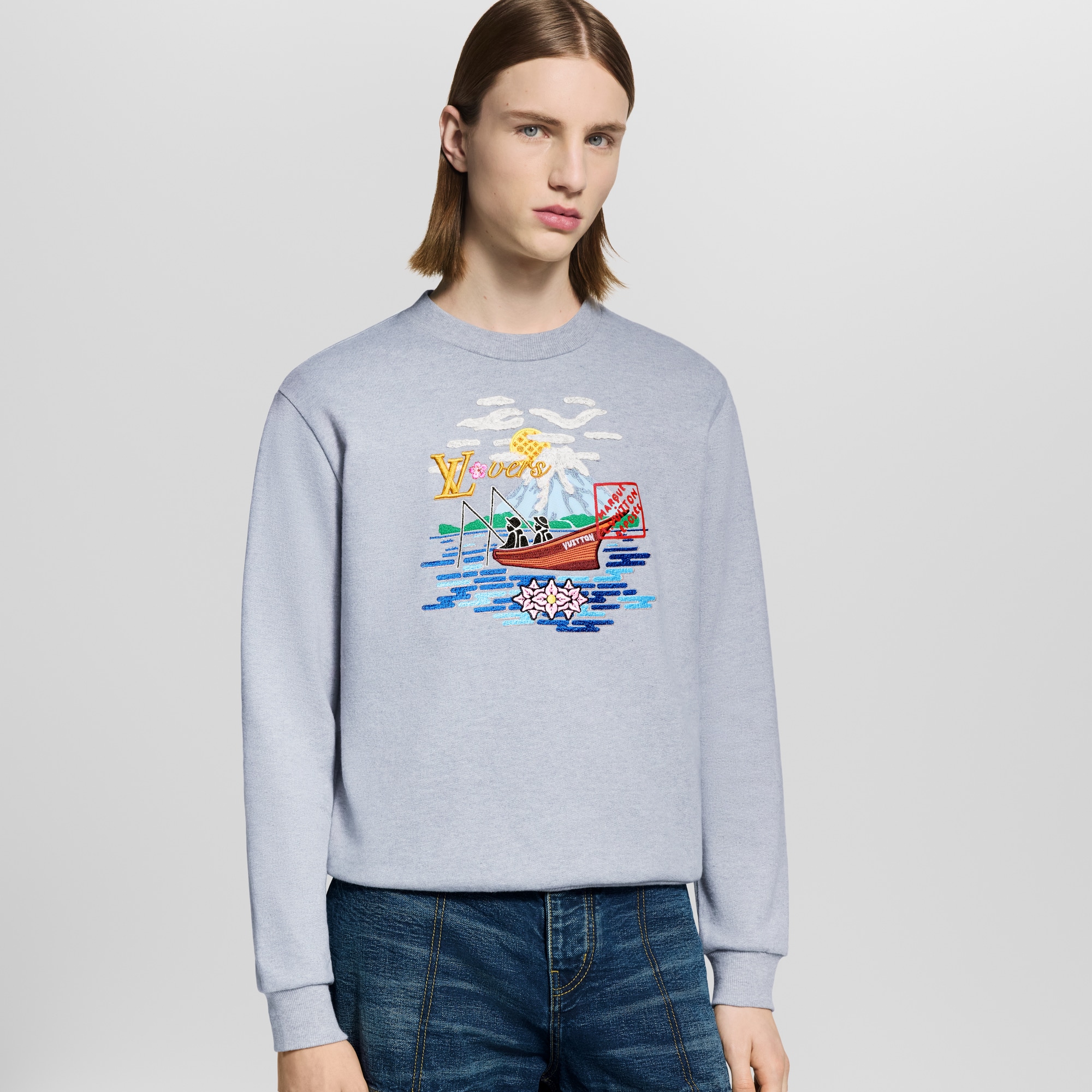 Embroidered Sweatshirt  in Men