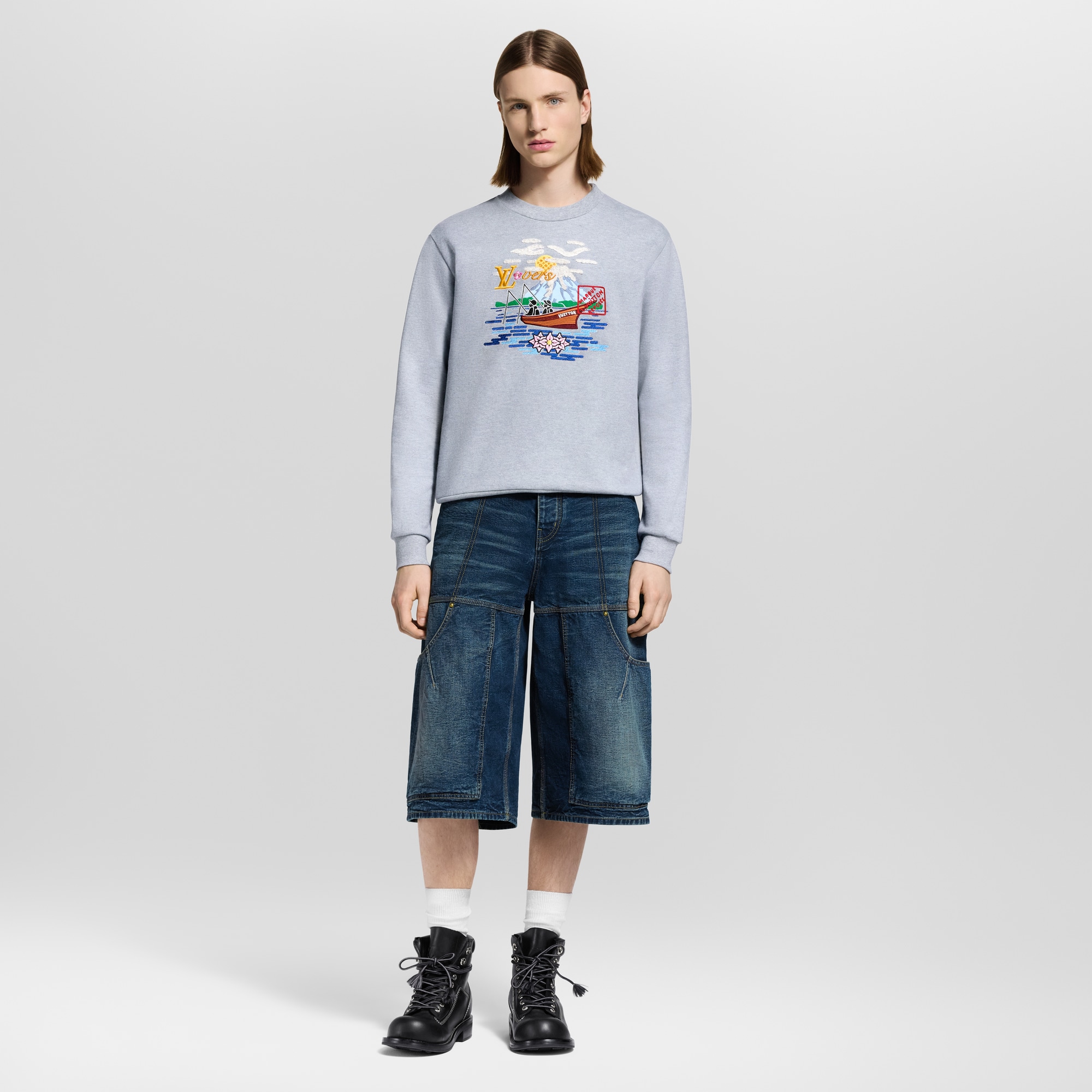 Embroidered Sweatshirt  in Men