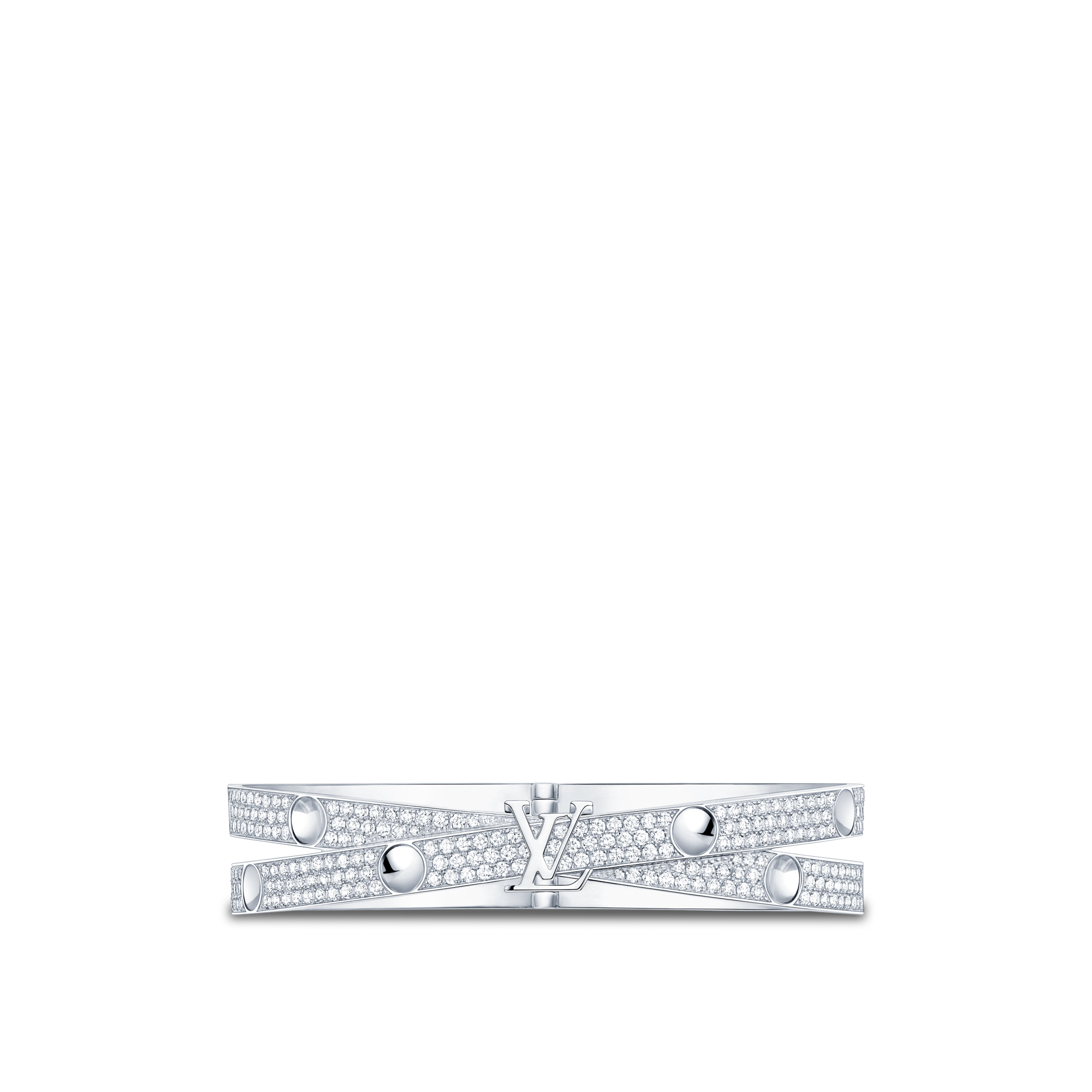 Empreinte Bangle, White Gold and Diamonds  in Jewellery