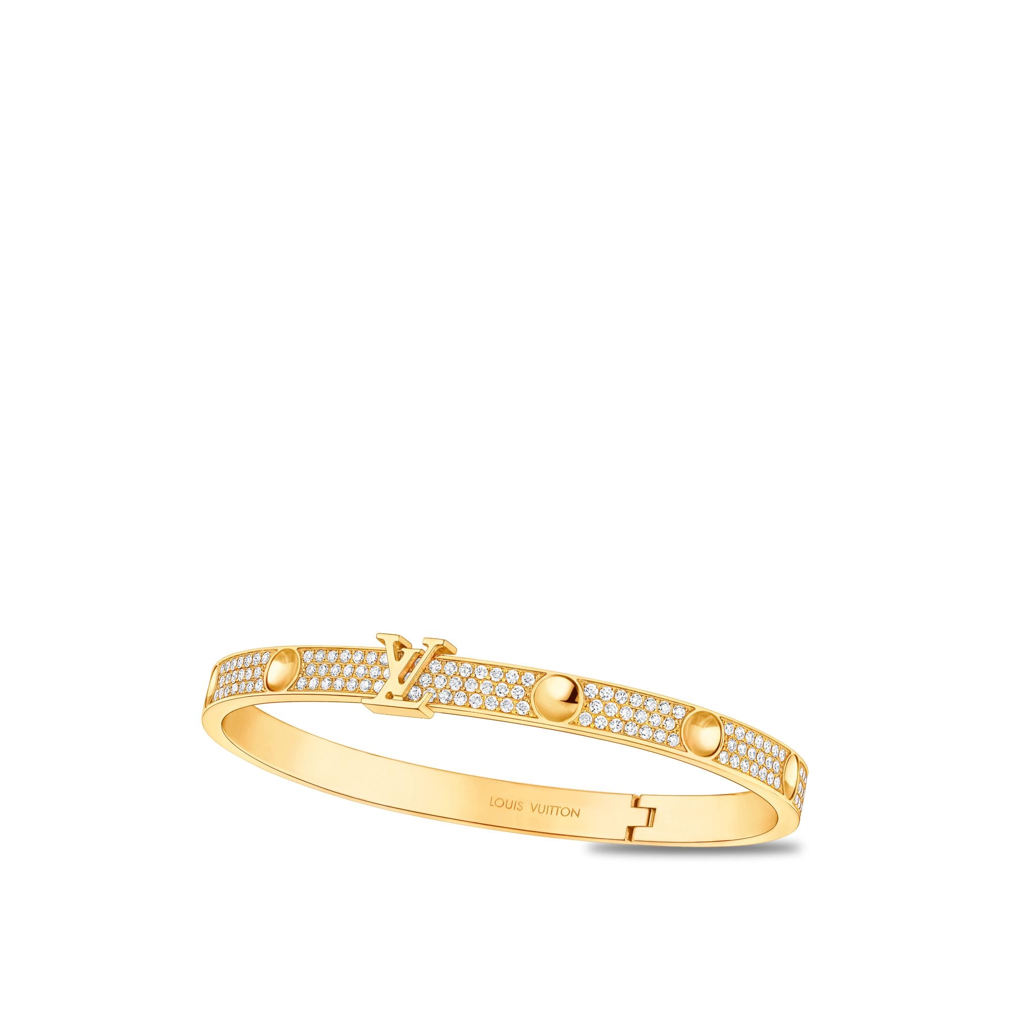 Empreinte Bangle, Yellow Gold And Pave Diamonds  in Jewellery