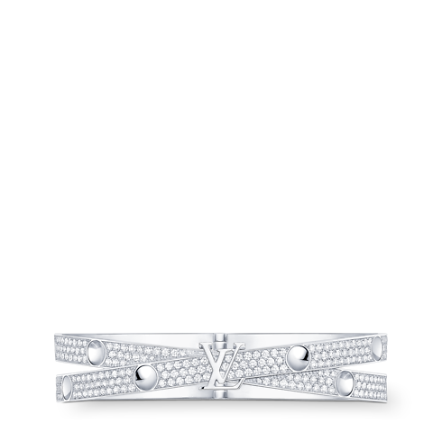 Empreinte Double Bangle, White Gold and Diamonds in Jewellery's Categories Bracelets collections by Louis Vuitton (Product zoom)