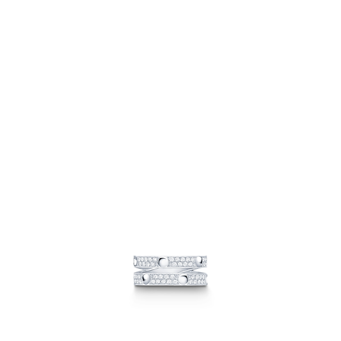 Empreinte Double Ring, White Gold and Diamonds in Jewellery's Categories All Fine Jewellery collections by Louis Vuitton (Product zoom)