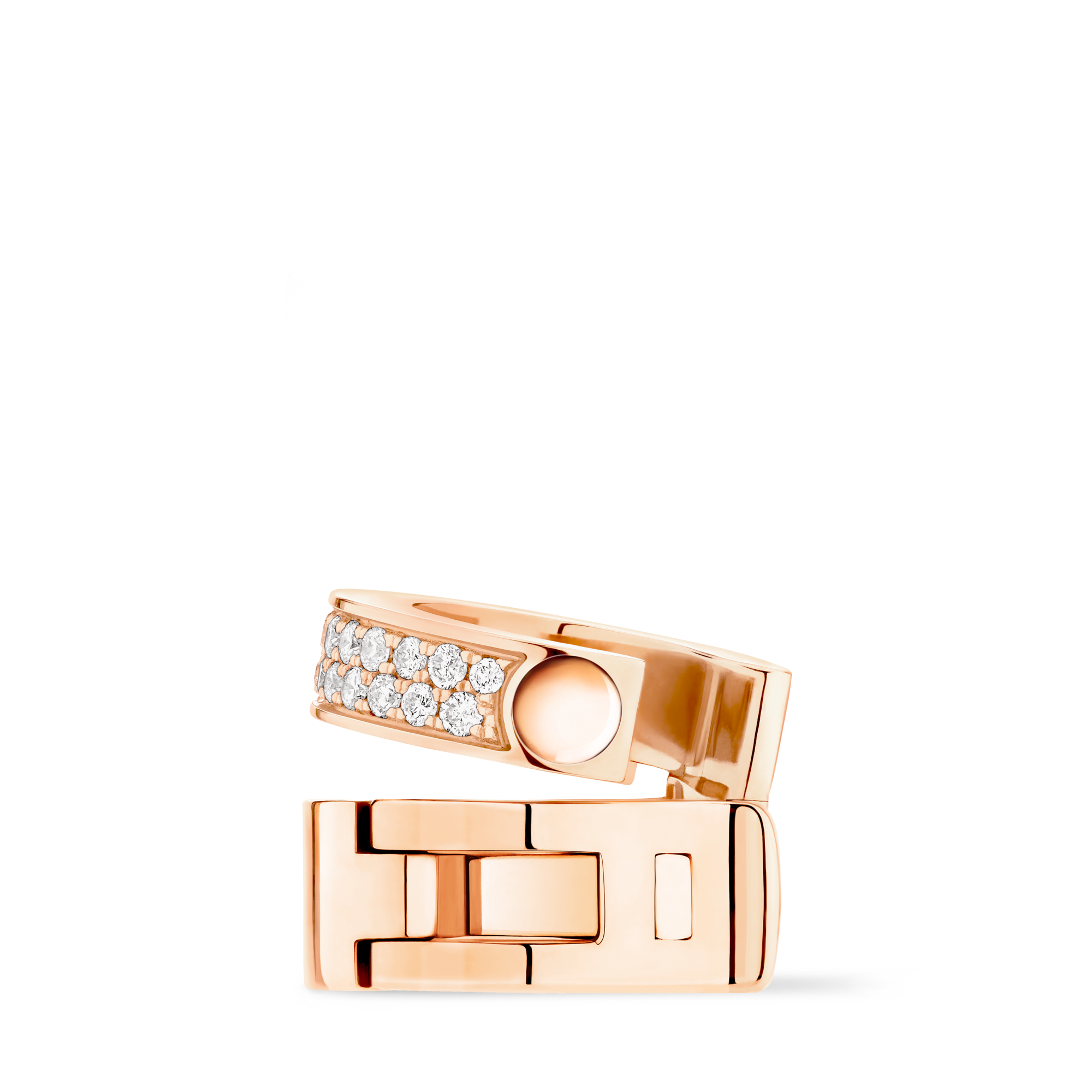 Empreinte Ear Cuff, Pink Gold and Diamonds  in Jewellery