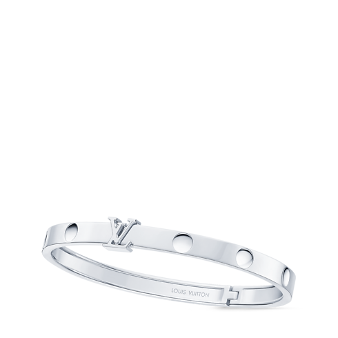 Empreinte Medium Bangle, White Gold in Les Extraordinaires's Jewelry Bracelets collections by Louis Vuitton (Product zoom)