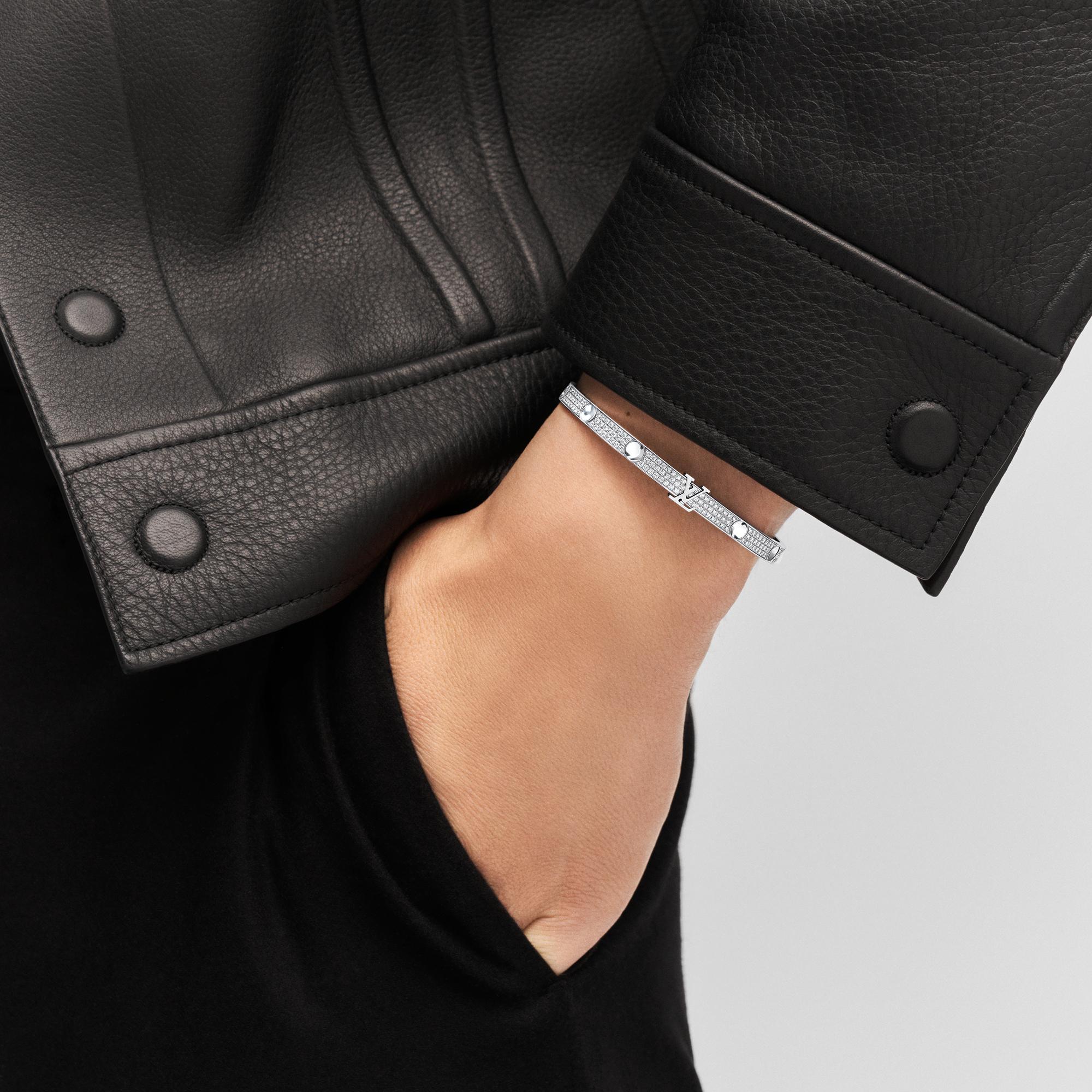 Empreinte Medium Bangle, White Gold and Diamonds  in Jewellery