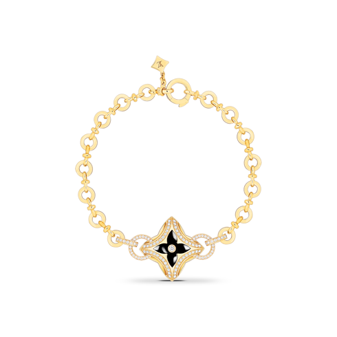 Ever Blossom Bracelet, Yellow Gold, Onyx & Diamonds in Jewellery's Categories All Fine Jewellery collections by Louis Vuitton (Product zoom)