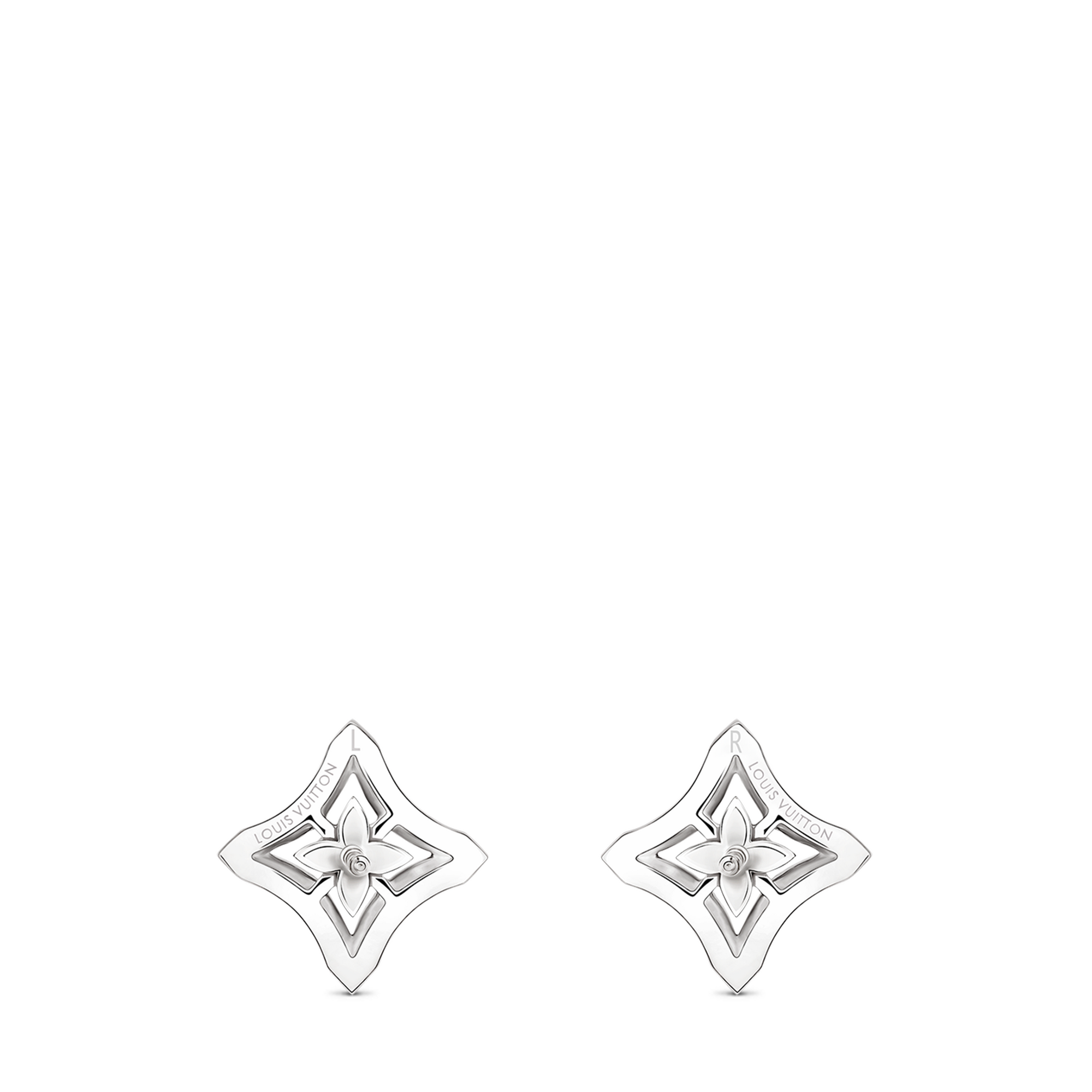 Ever Blossom Ear Studs, White Gold & Diamonds  in Jewellery