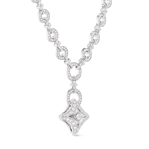 Ever Blossom Pendant, White Gold & Diamonds in Les Extraordinaires's Jewelry Necklaces and Pendants collections by Louis Vuitton (Product zoom)