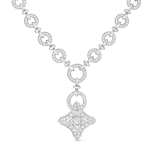 Ever Blossom Pendant, White Gold & Diamonds in Les Extraordinaires's Jewelry Necklaces and Pendants collections by Louis Vuitton (Product zoom)