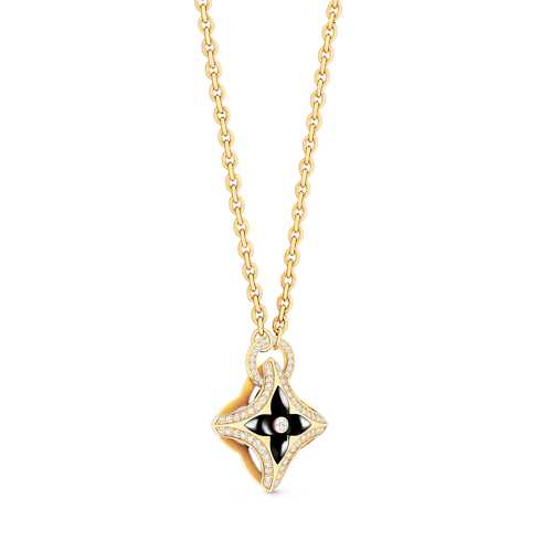 Ever Blossom Pendant, Yellow Gold, Onyx & Diamonds in Jewellery's Categories Necklaces and Pendants collections by Louis Vuitton (Product zoom)