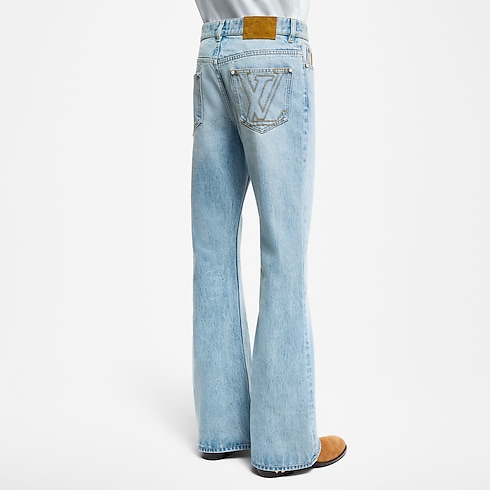 Flared Fit Denim Pants in Men's Ready-to-Wear Denim collections by Louis Vuitton (Product zoom)