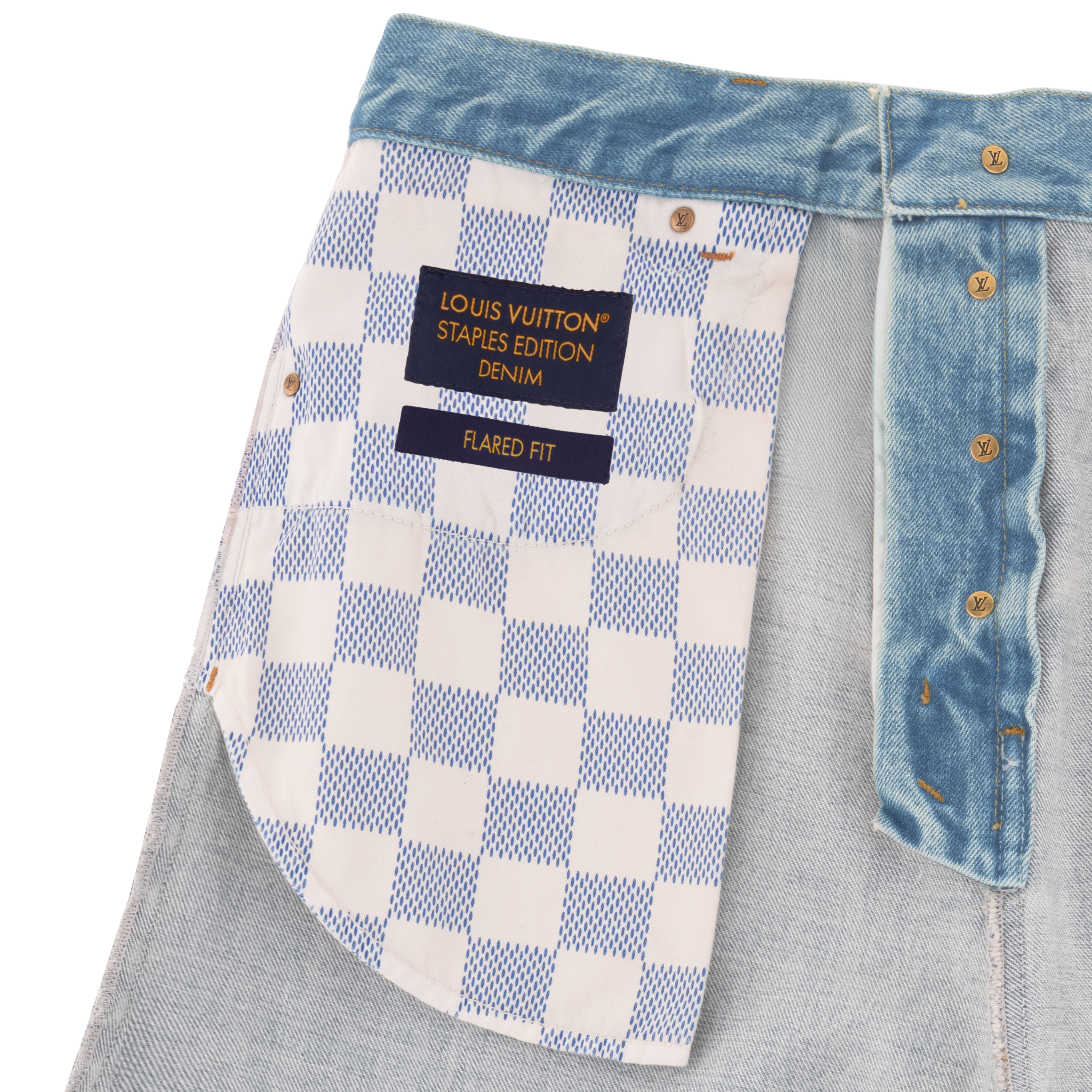 Flared Fit Denim Pants  in Men