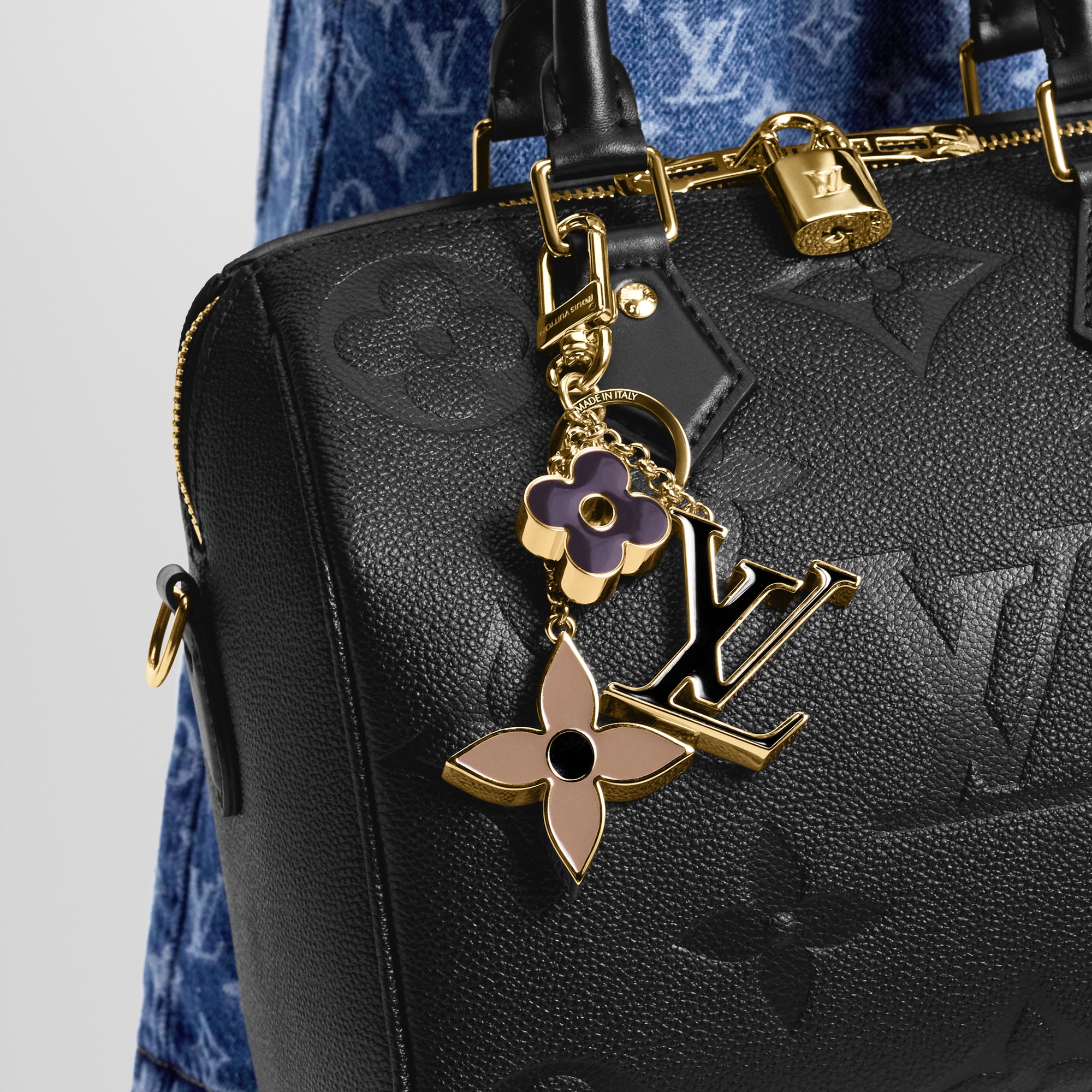 Fleur de Monogram Bag Charm . in Women