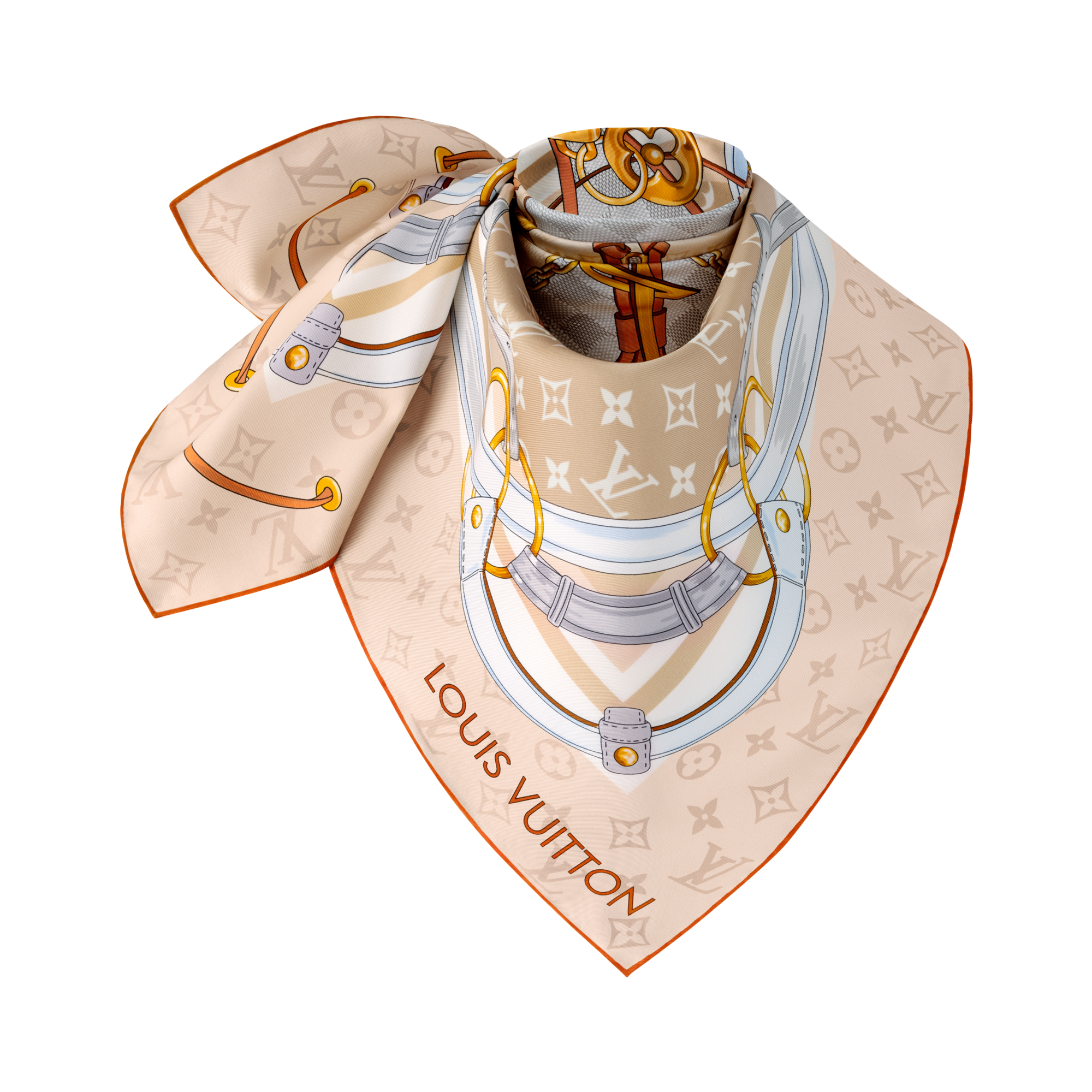 Flower And Straps Square 90 . in Women