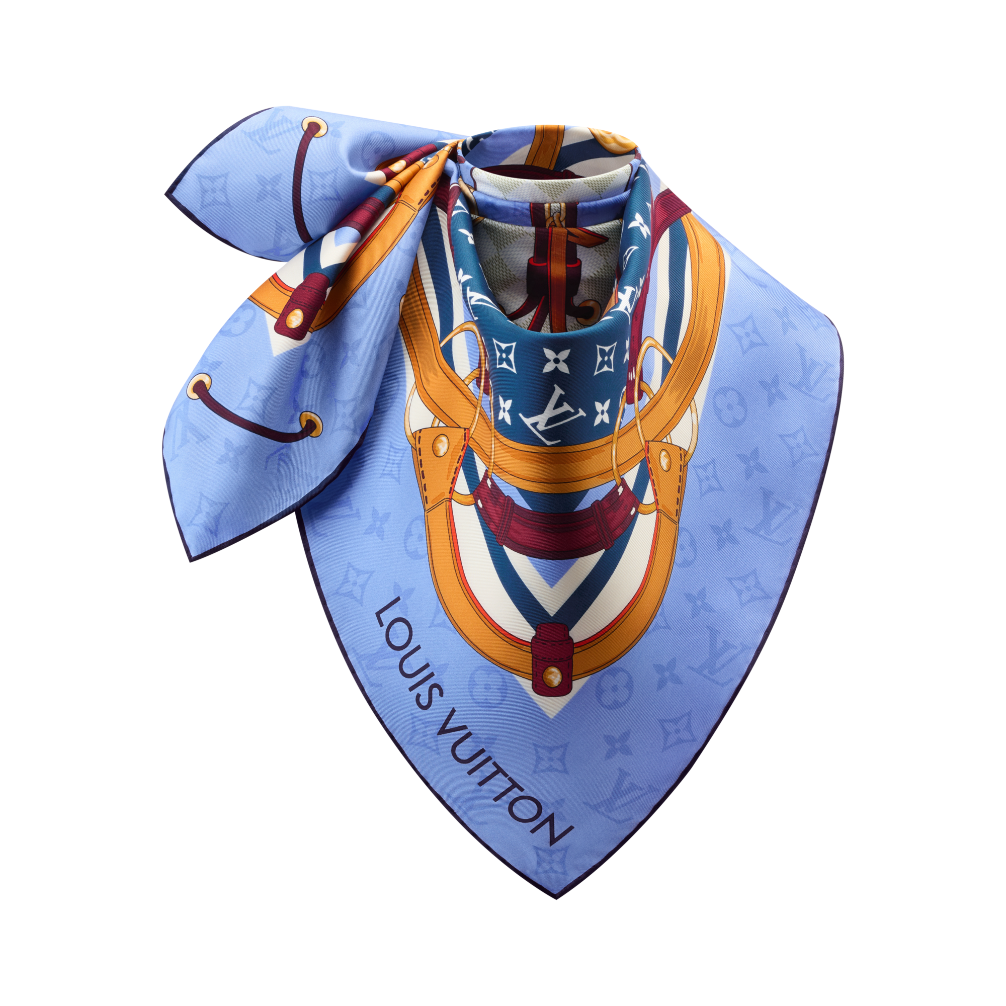 Flower And Straps Square 90 . in Women