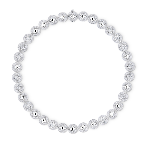 Galaxie Long Necklace, White Gold and Diamonds in Les Extraordinaires's Jewelry Necklaces and Pendants collections by Louis Vuitton (Product zoom)