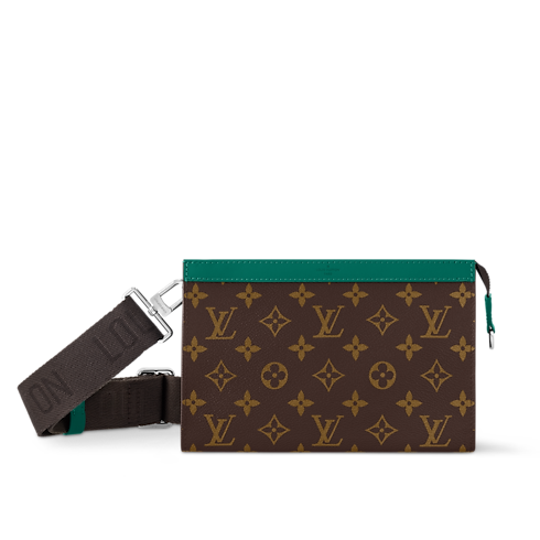 Gaston Wearable Wallet Monogram Macassar Canvas in Bags and Small Leather Goods's Men Bags Newness collections by Louis Vuitton (Product zoom)