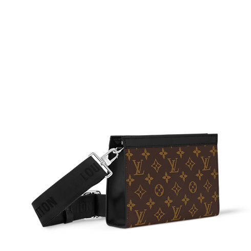 Gaston Wearable Wallet Monogram Macassar Canvas in Bags and Small Leather Goods's Men Small Leather Goods Mini Bags collections by Louis Vuitton (Product zoom)