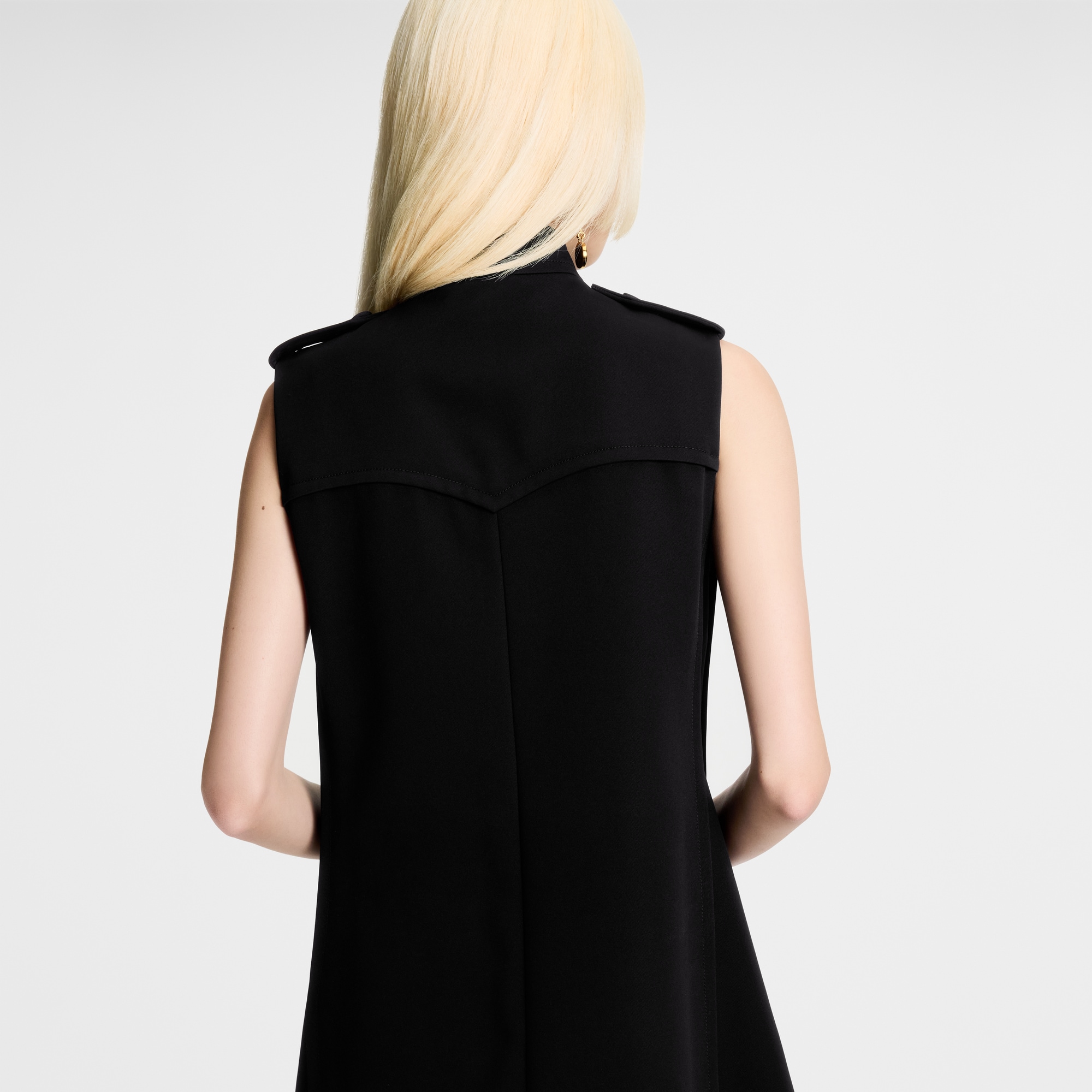 High Collar Zip-Up Dress  in Women