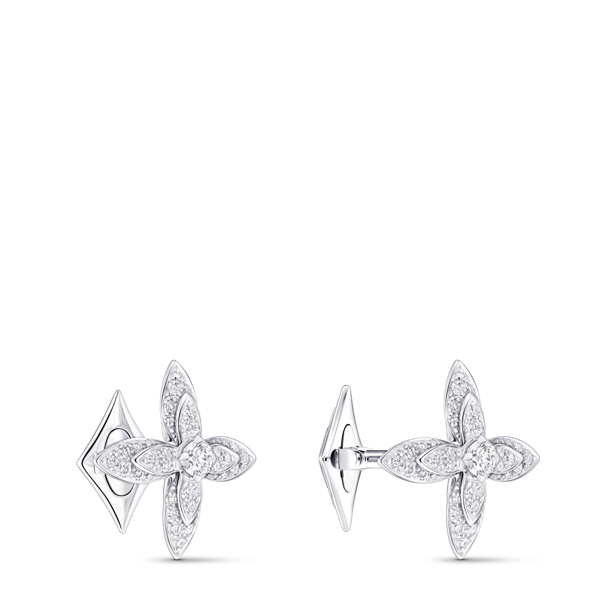 Idylle Blossom Cufflinks, White Gold & Diamonds  in Les Extraordinaires