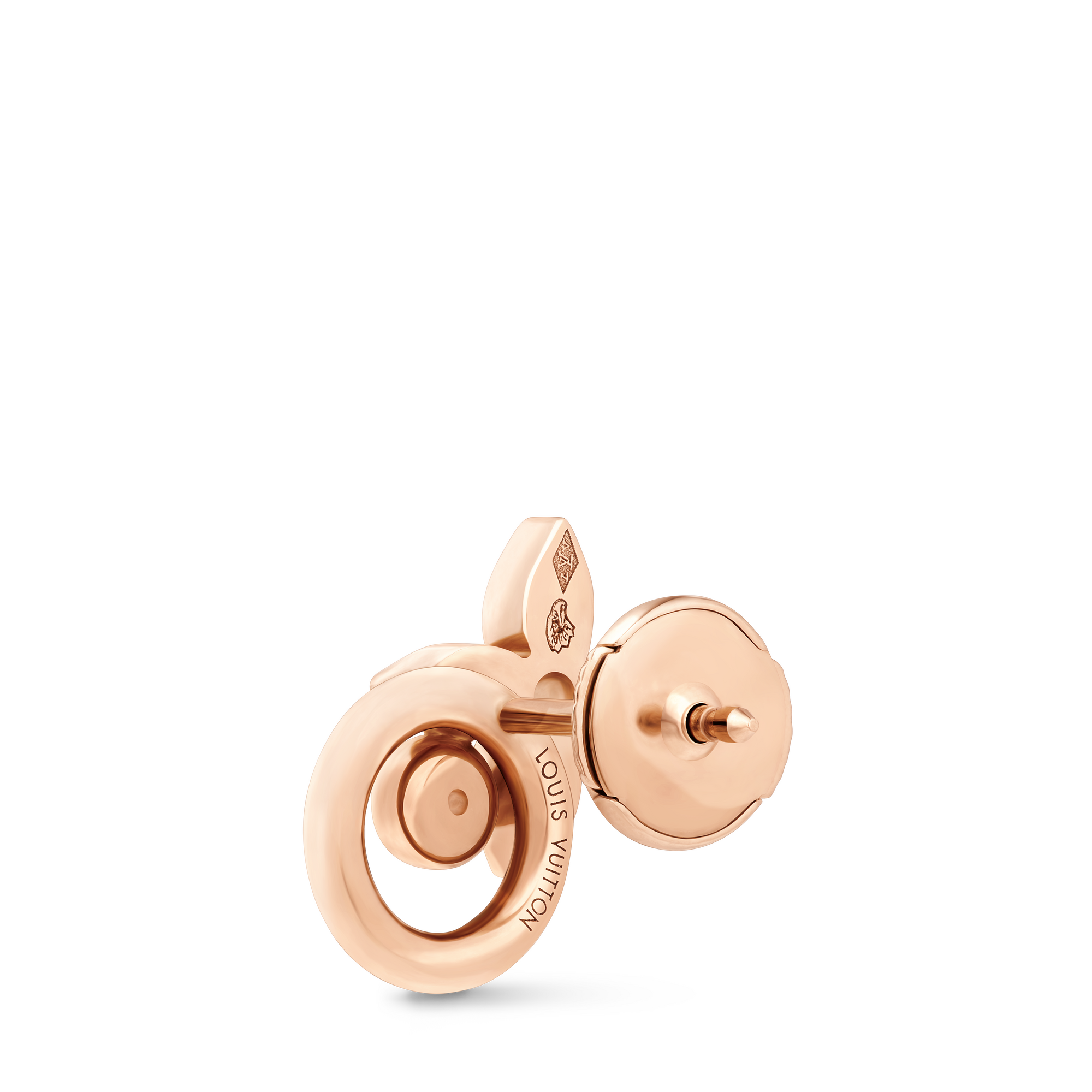 Idylle Blossom Earring, Pink Gold and Diamonds - Per Unit  in Jewellery