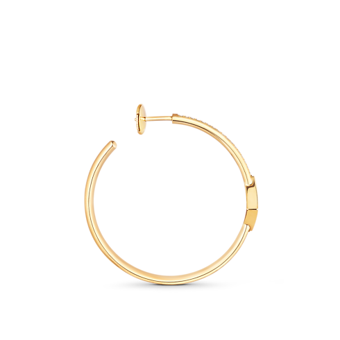 Idylle Blossom Hoops, Yellow Gold And Diamonds in Jewellery's Categories All Fine Jewellery collections by Louis Vuitton (Product zoom)