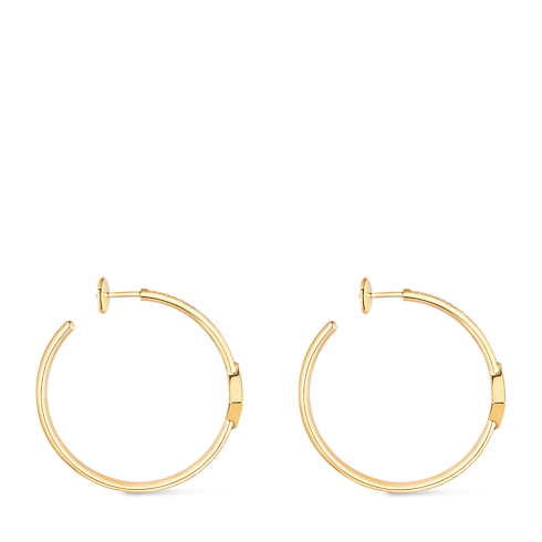 Idylle Blossom Hoops, Yellow Gold And Diamonds in Jewellery's Categories All Fine Jewellery collections by Louis Vuitton (Product zoom)