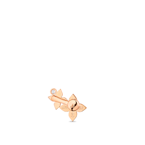 Idylle Blossom Left Earring, Pink Gold And Diamonds - Per Unit in Jewellery's Categories All Fine Jewellery collections by Louis Vuitton (Product zoom)