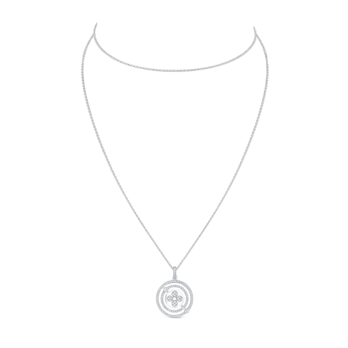 Idylle Blossom Medallion, White Gold And Diamonds in Jewellery's Categories All Fine Jewellery collections by Louis Vuitton (Product zoom)